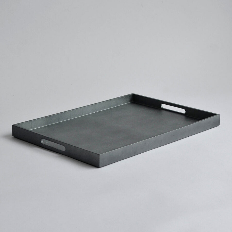 Large Rectangular Serving Tray - Matte Smoke Grey, 32x45cm