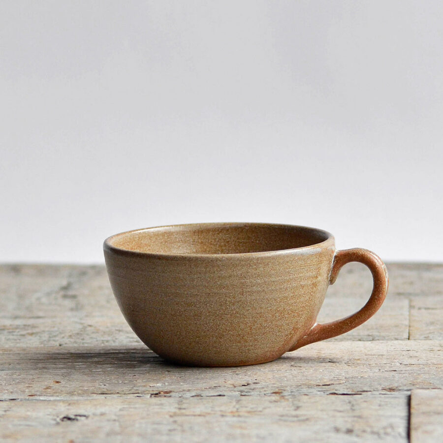 Handmade Cappuccino Cup - Rust