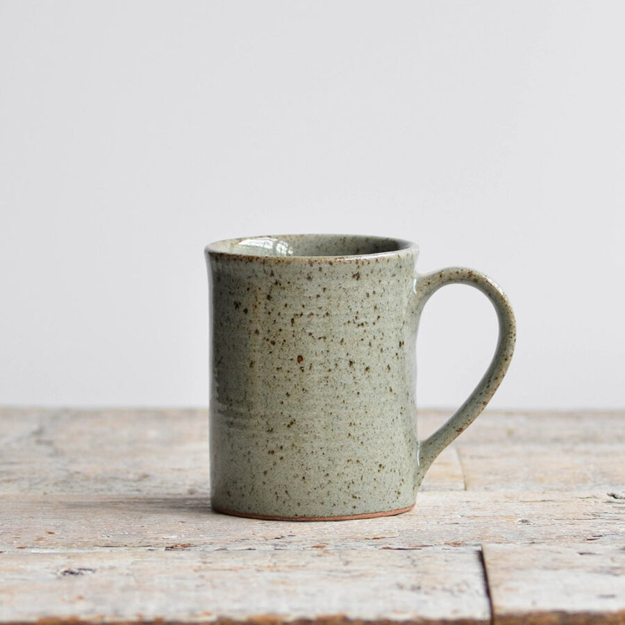 Speckled Celadon Stoneware Mug
