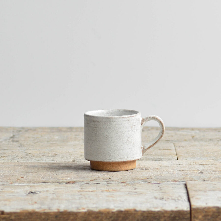 Stackable Stoneware Espresso Cup - Snow White