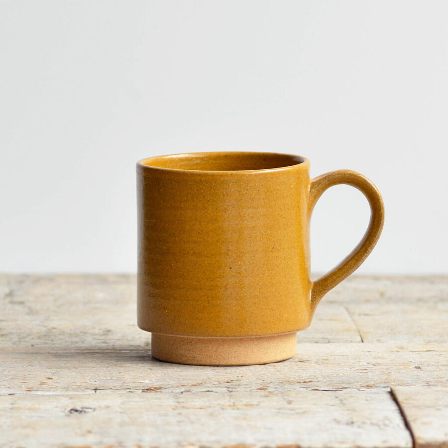Stackable Stoneware Tea Mug - Ochre