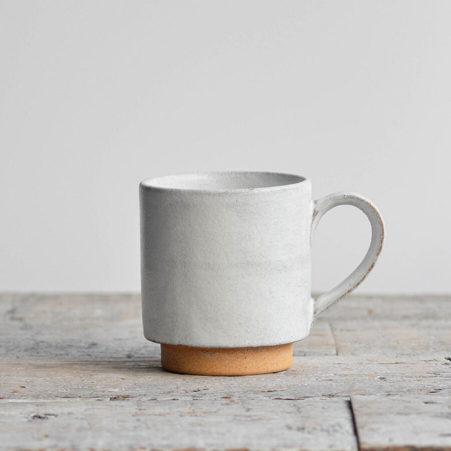 Stackable Stoneware Tea Mug - Snow White