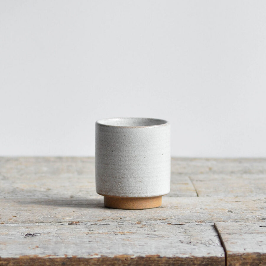 Small Stackable Stoneware Tumbler - Snow White